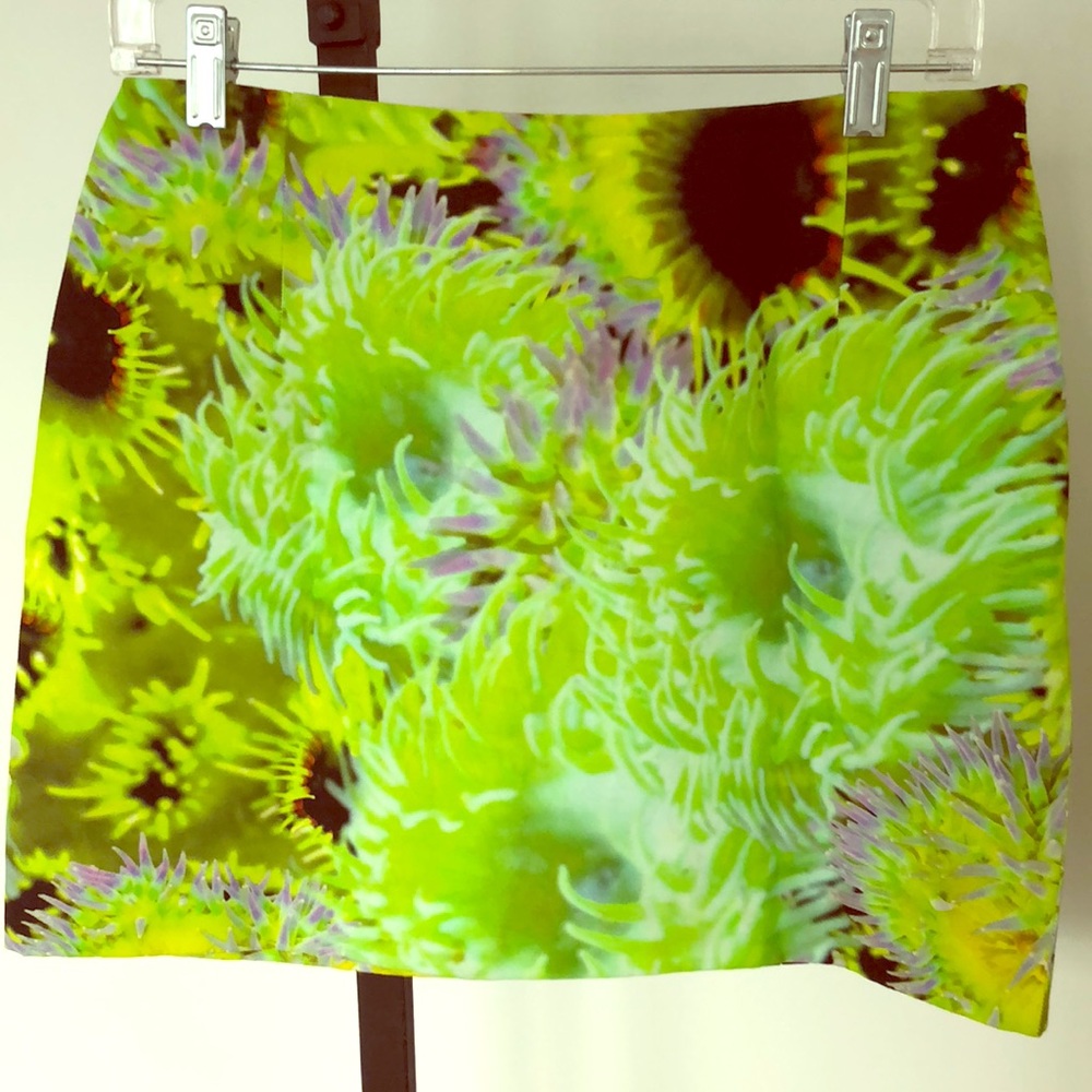 Tibi Neon scuba mini skirt